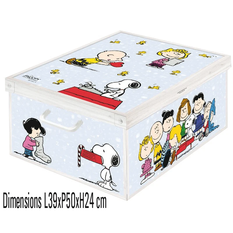 boite de rangement carton décor peanuts