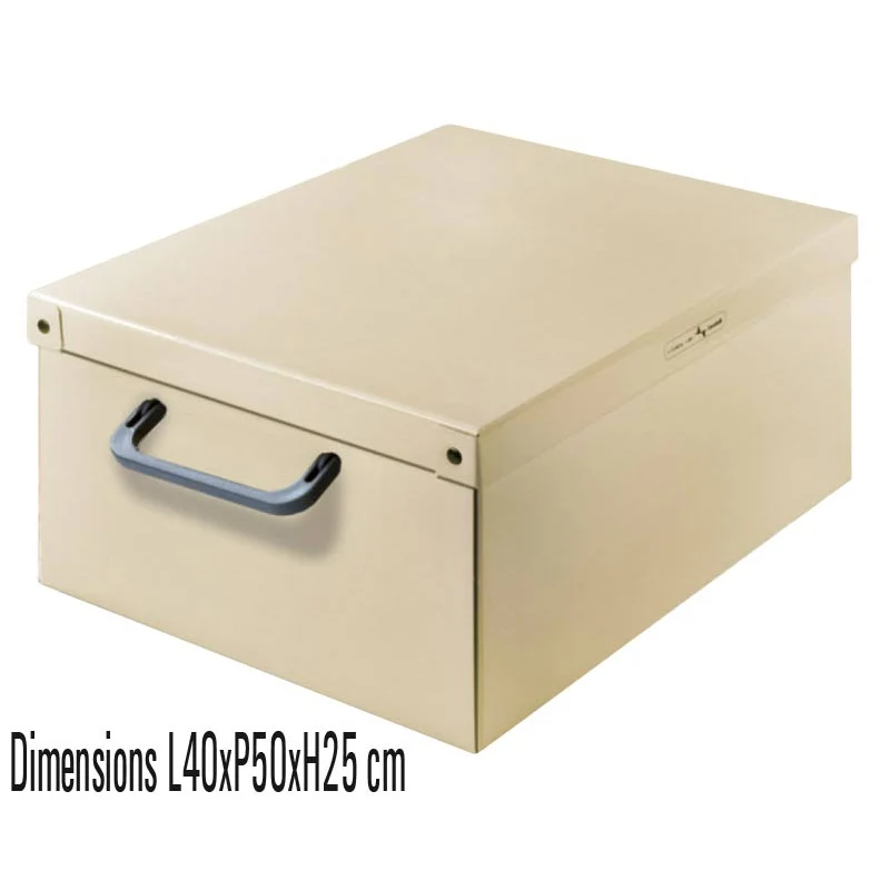 Boite de rangement carton Beige