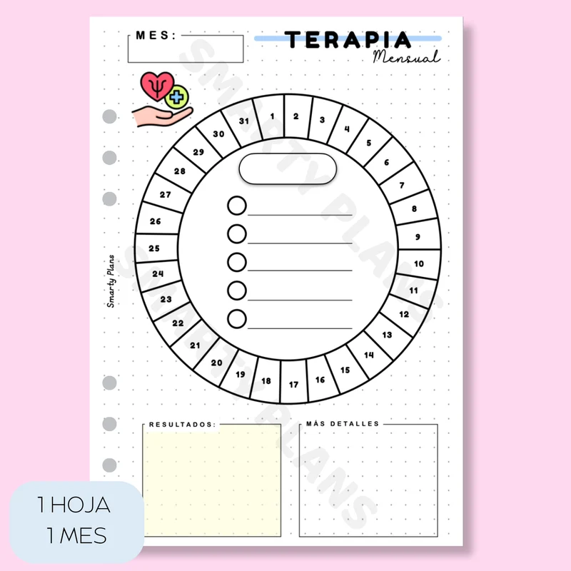 Plantilla Mensual - Terapia