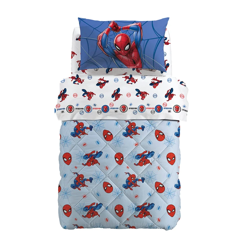 Trapunta Spider Man Super Web in Cotone 300 gr/mq