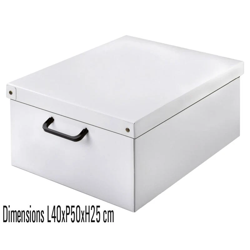 Boite de rangement carton Blanche