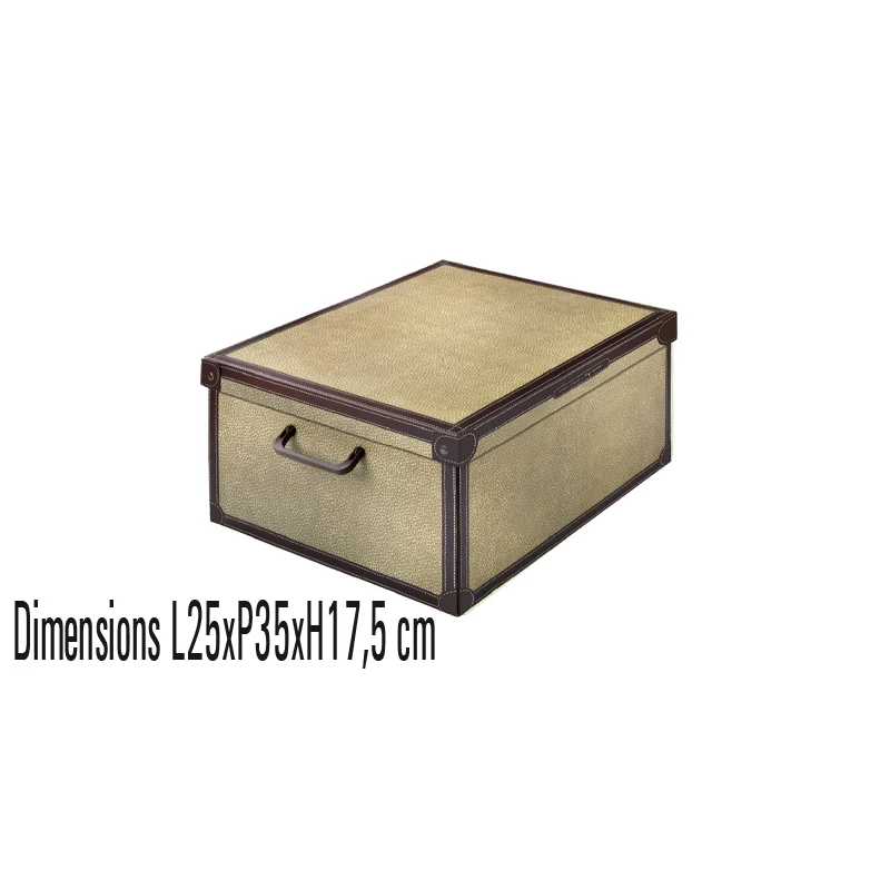 Boite de rangement format small en carton recyclé décor Tapirus