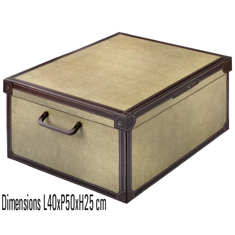 Boite de rangement en carton recyclé décor Tapirus