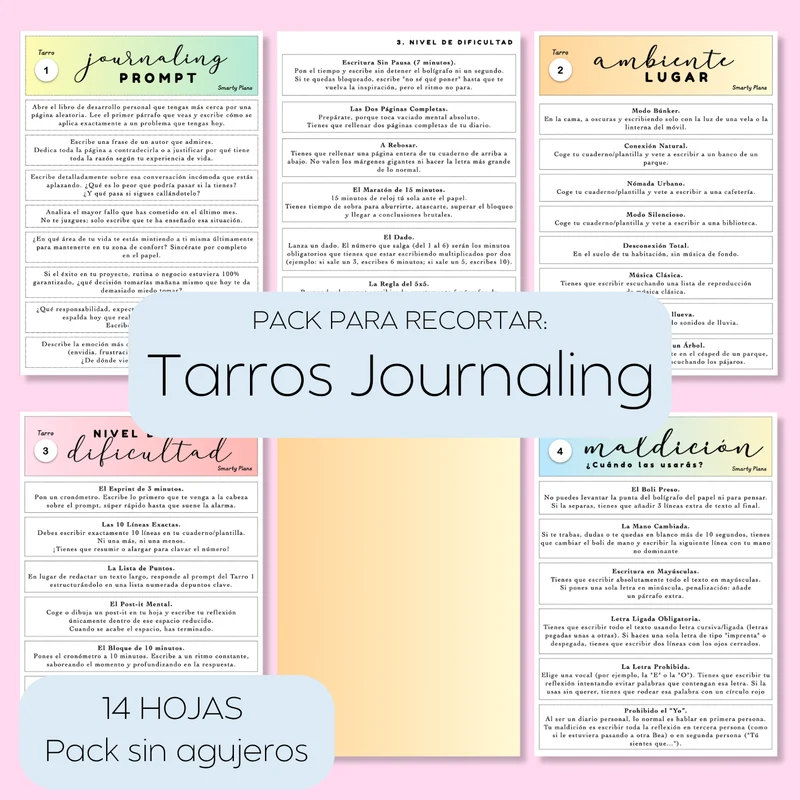 Pack Plantillas - Tarros Journaling