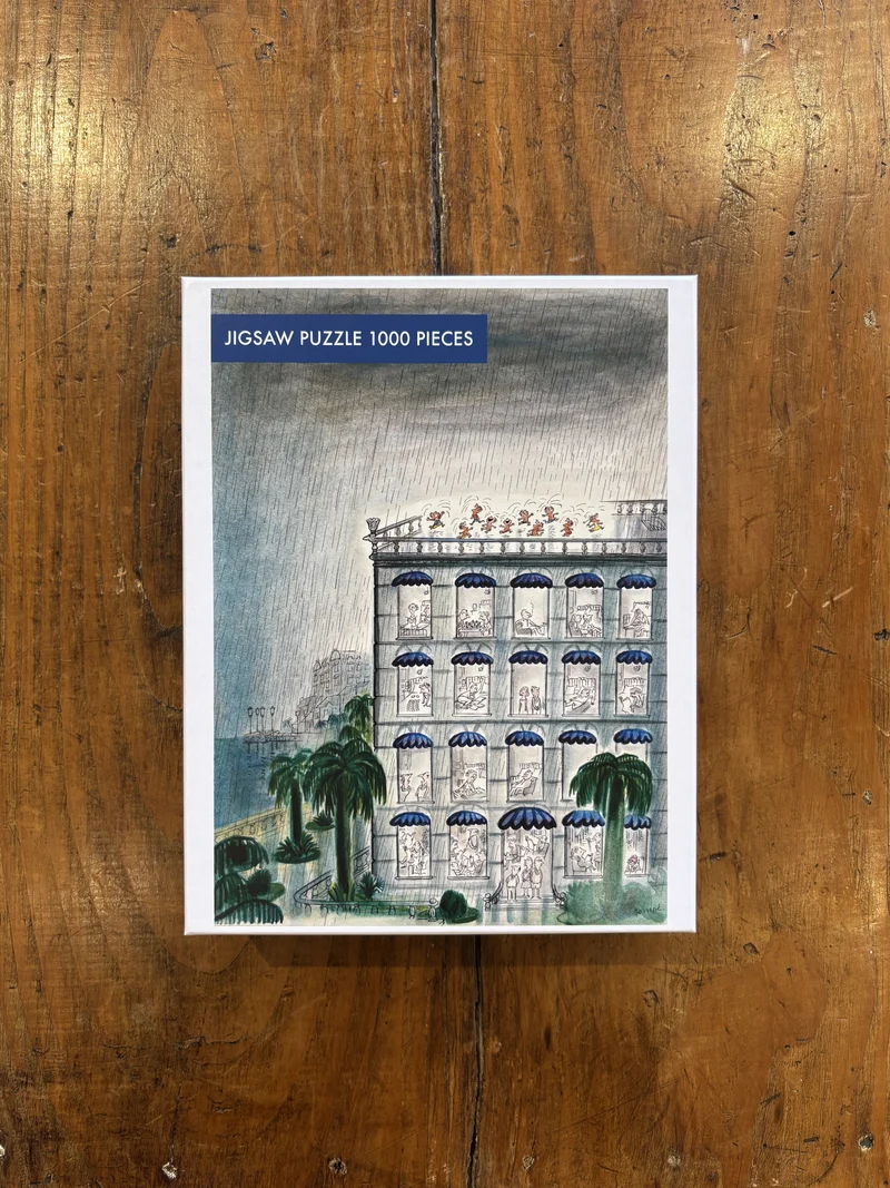 Puzzle 1000 pièces Sempé Immeuble Pluie