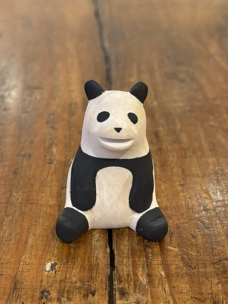 Panda Figurine en Bois - T-Lab.