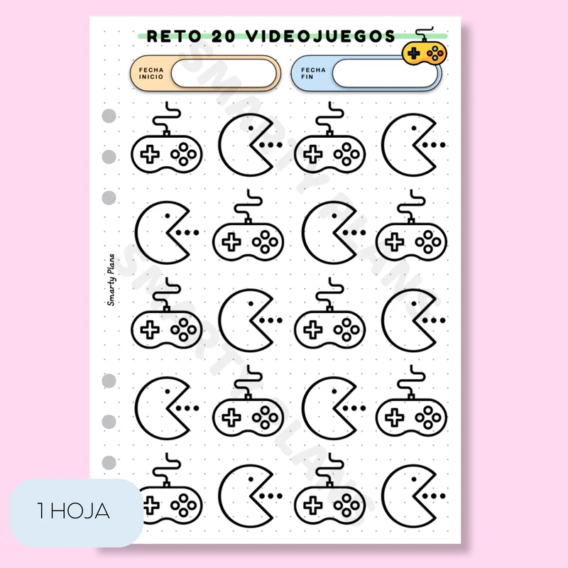 Plantilla Ocio - Reto 20 Videojuegos