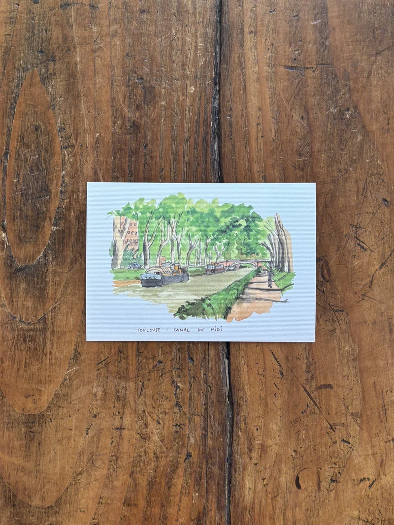 Canal Du Midi Vert - Carte Postale Toulouse