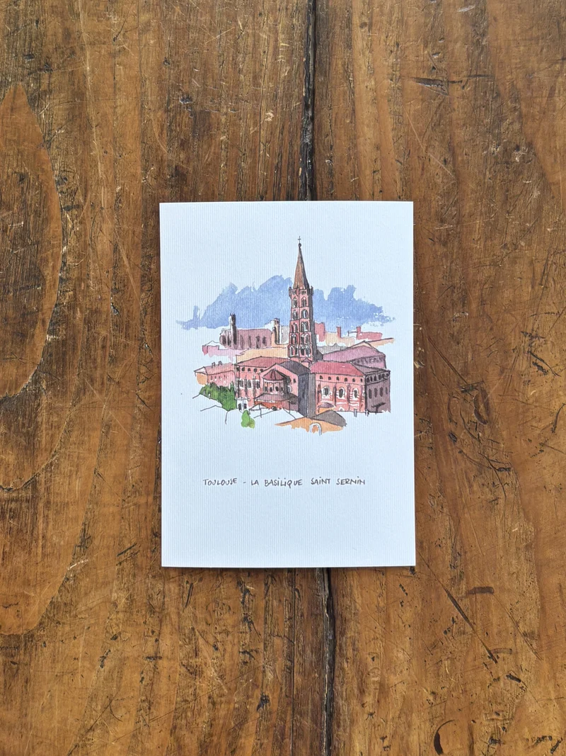 Basilique Saint Sernin - Carte Postale Toulouse