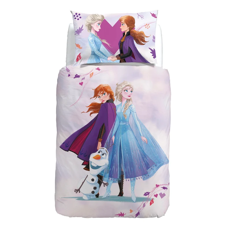 Copripiumino con federe Frozen Pink in Cotone