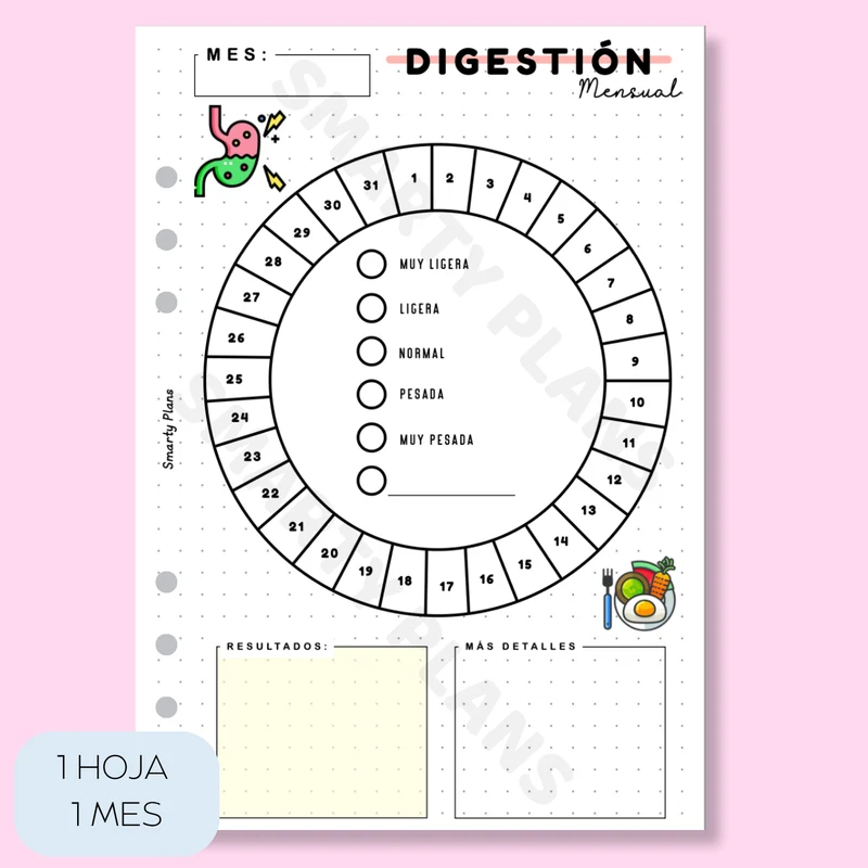 Plantilla Mensual - Digestión