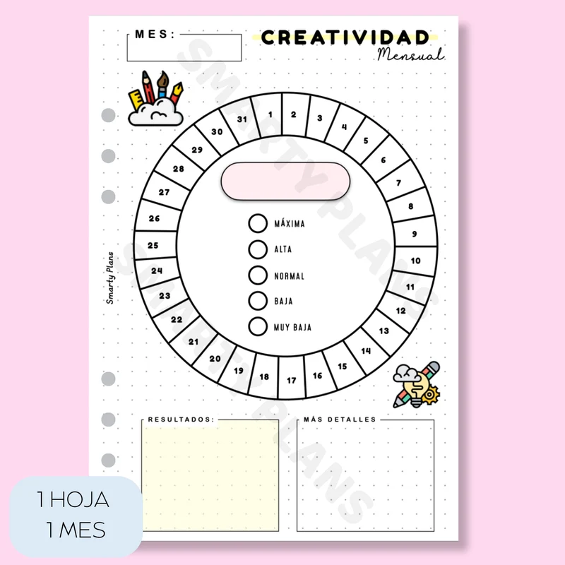 Plantilla Mensual - Creatividad