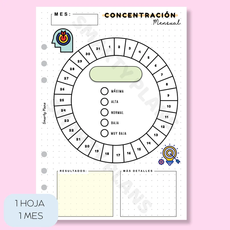 Plantilla Mensual - Concentración