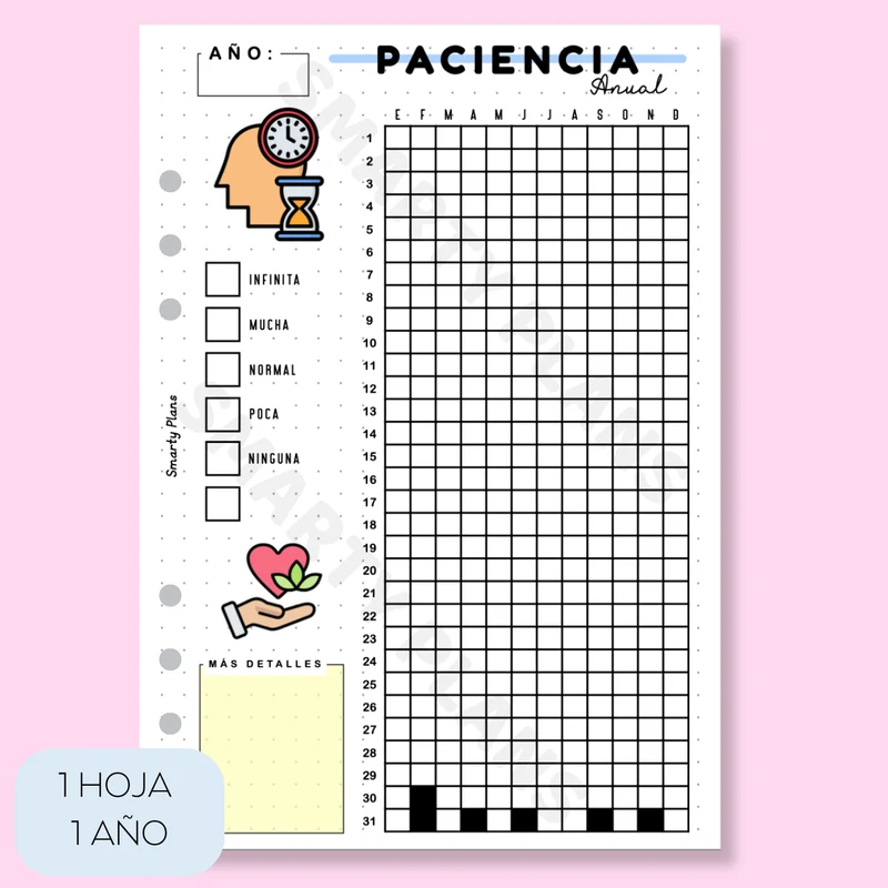 Hoja Anual - Paciencia