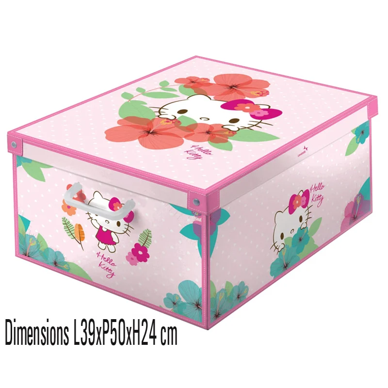 boite de rangement carton décor Hello Kitty