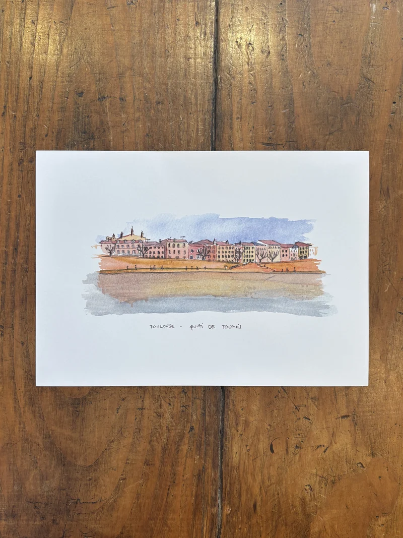 Quai de Tounis - Affiche Toulouse