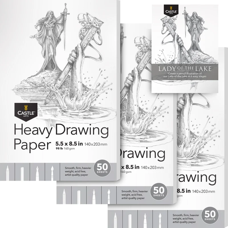 Carnets de croquis épais de 150 feuilles 5.5" x 8.5"