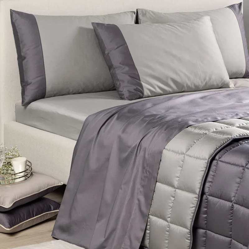 Completo Lenzuola Suite Double in Raso di cotone