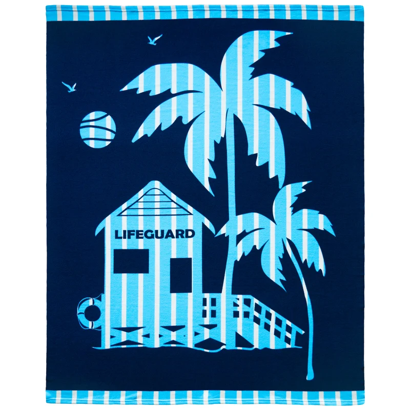 Serviette de plage imprimée microfibre - Napa - 140x170cm - 220g/m² - Taille XL