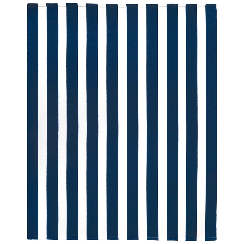 Serviette de plage imprimée microfibre - Rayada Marine - 140x170cm - 220g/m² - Taille XL