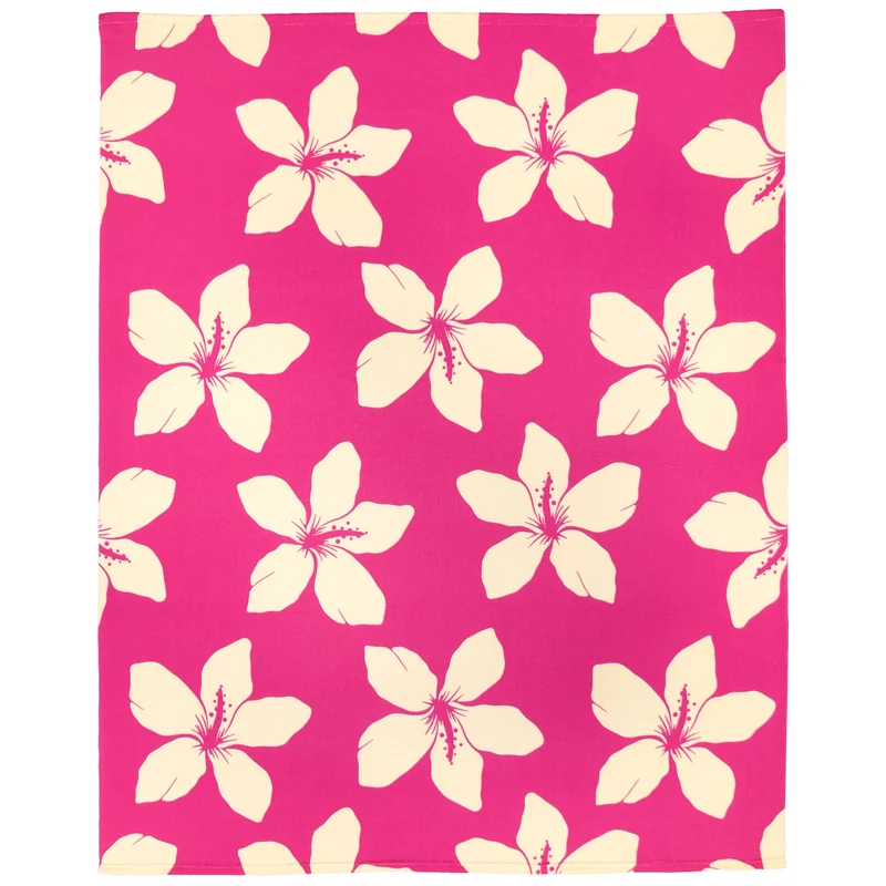 Serviette de plage imprimée microfibre - Kiana - 140x170cm - 220g/m² - Taille XL