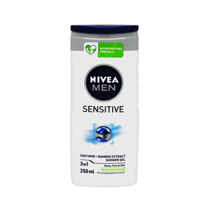 Nivea Men Sensitive Shower Gel, 250 ml