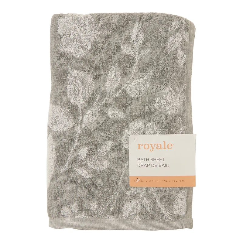 Royale Jacquard Bath Sheet, 30-in x 60-in.