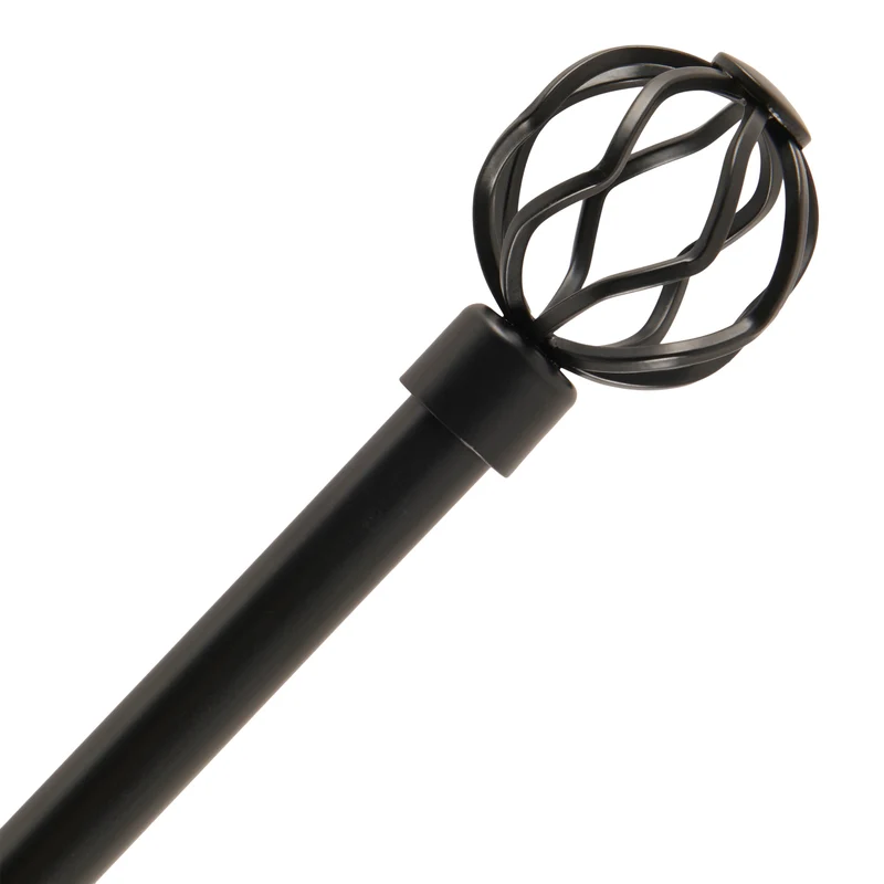 HomeStyles All Metal Curtain Rod, 48-in to 86-in.