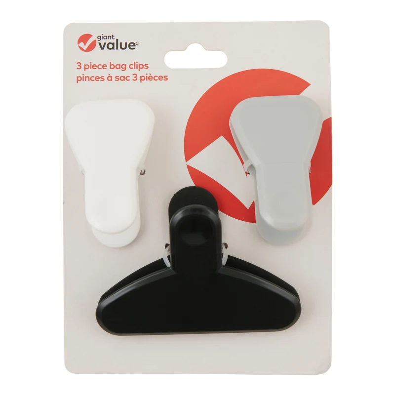 Giant Value Bag Clips, 3 Pack