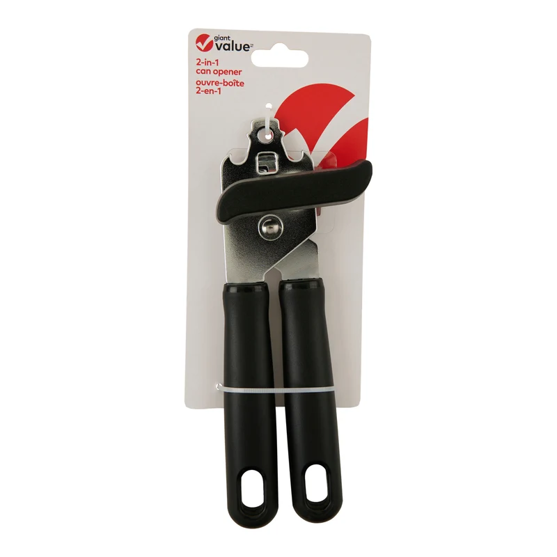 Giant Value Can Opener, Black, 8-in.