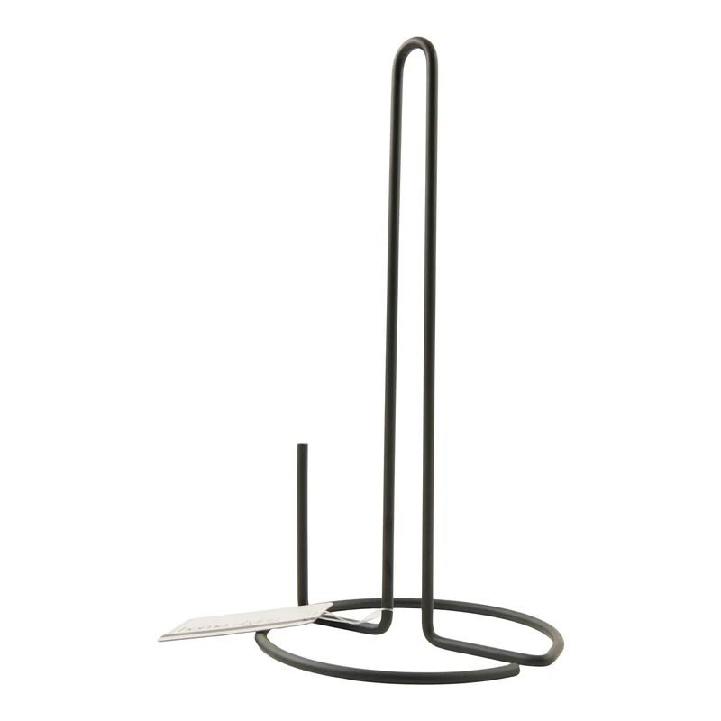 HomeStyles Paper Towel Holder, Black, 6-in x 12-in.