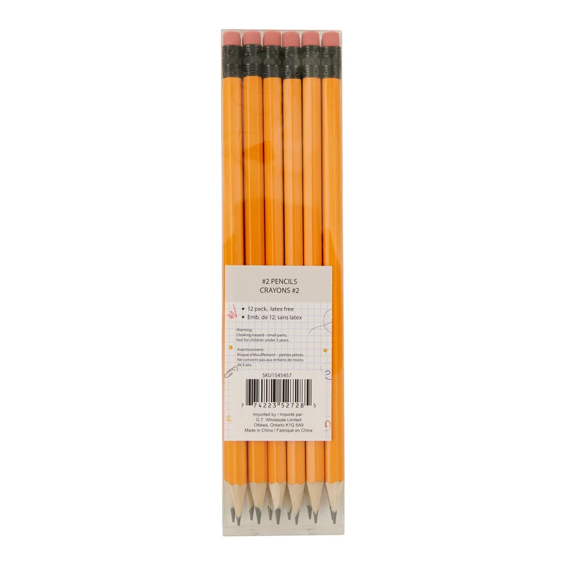 Giant Value HB#2 Pencils, 12 Pack