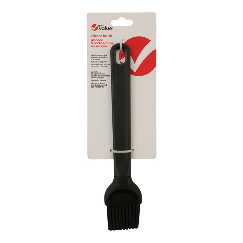 Giant Value Silicone Brush, Black, 9.5-L.