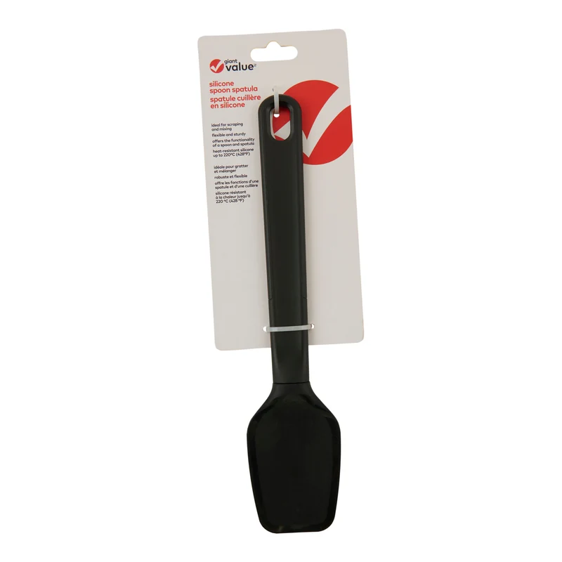 Giant Value Spoon Spatula, Black, 10-in.