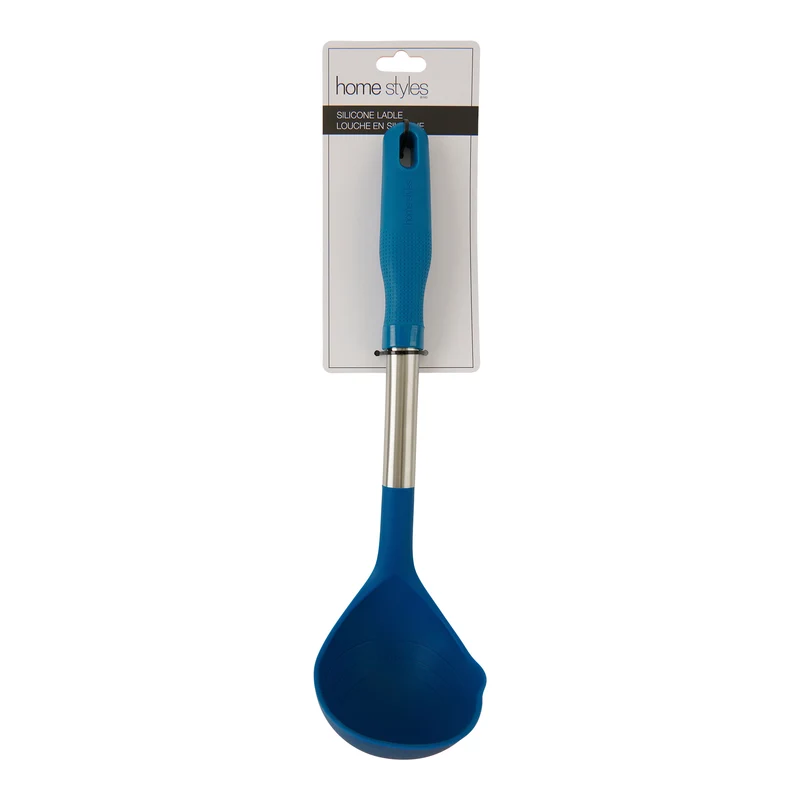 HomeStyles Soup Ladle, Blue, 12-in.
