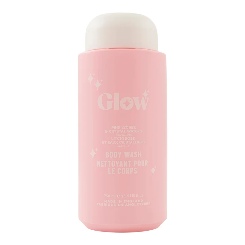 Glow Body Wash, Pink Lychee, 750 ml