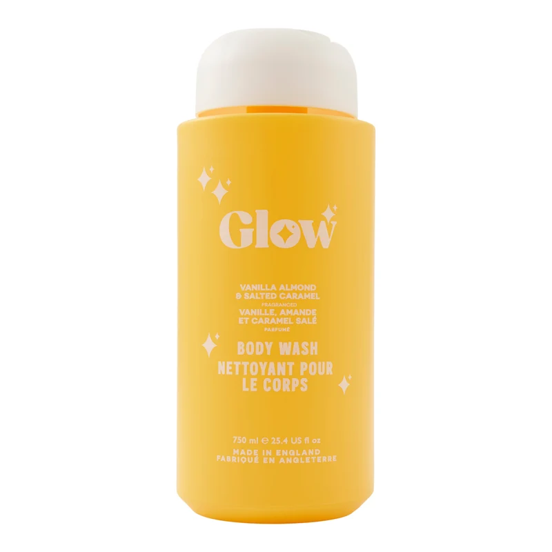 Glow Body Wash, Vanilla Almond, 750 ml