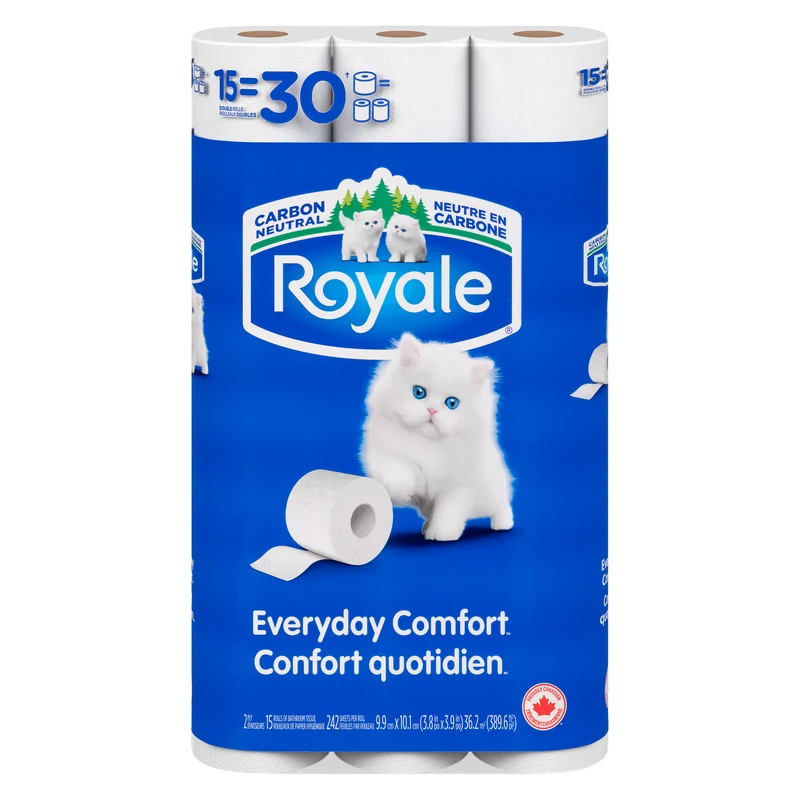 Royale Original Soft, 2 Ply Bathroom Tissue, 15-Pack