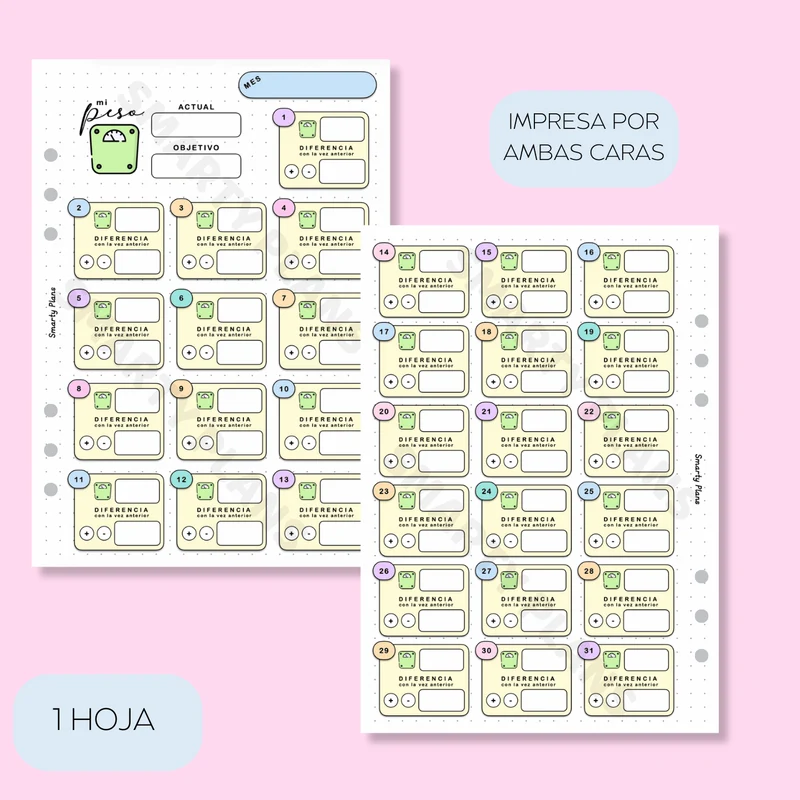 Plantilla Mensual - Mi Peso