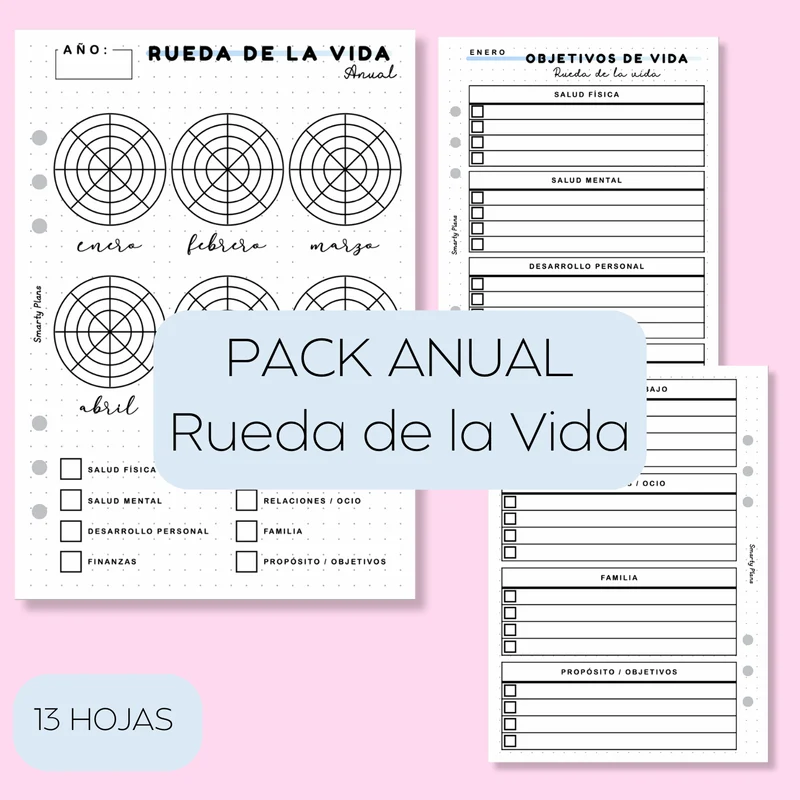 Pack Anual - Rueda de la Vida