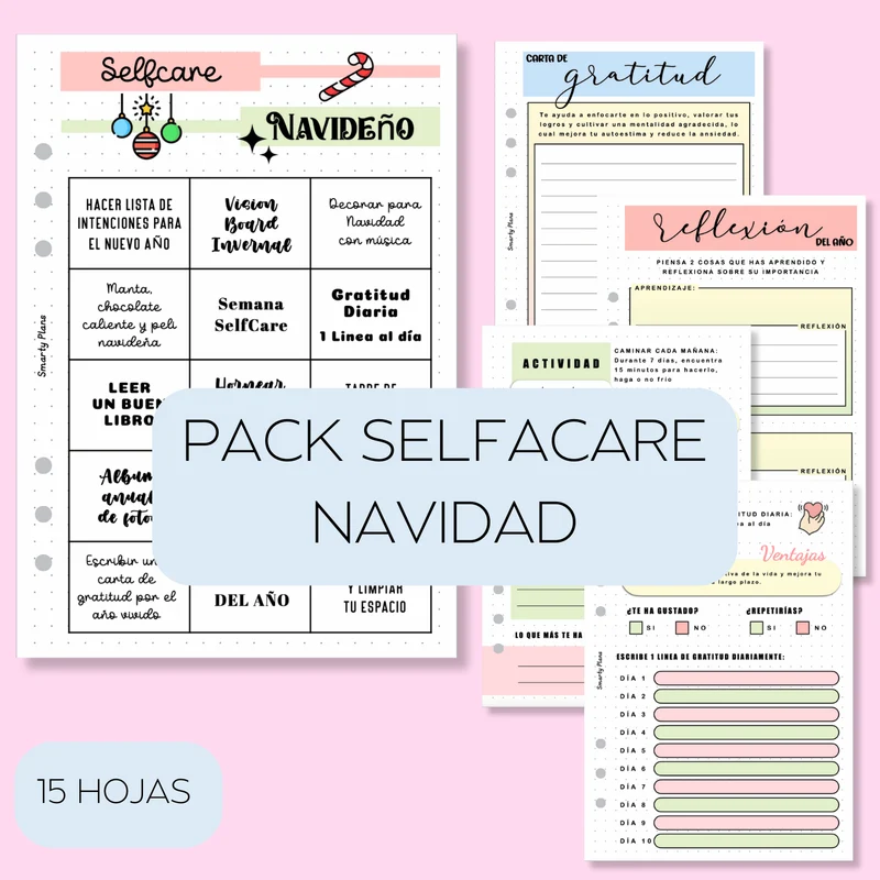 Pack Plantillas - Selfcare Invierno Navidad