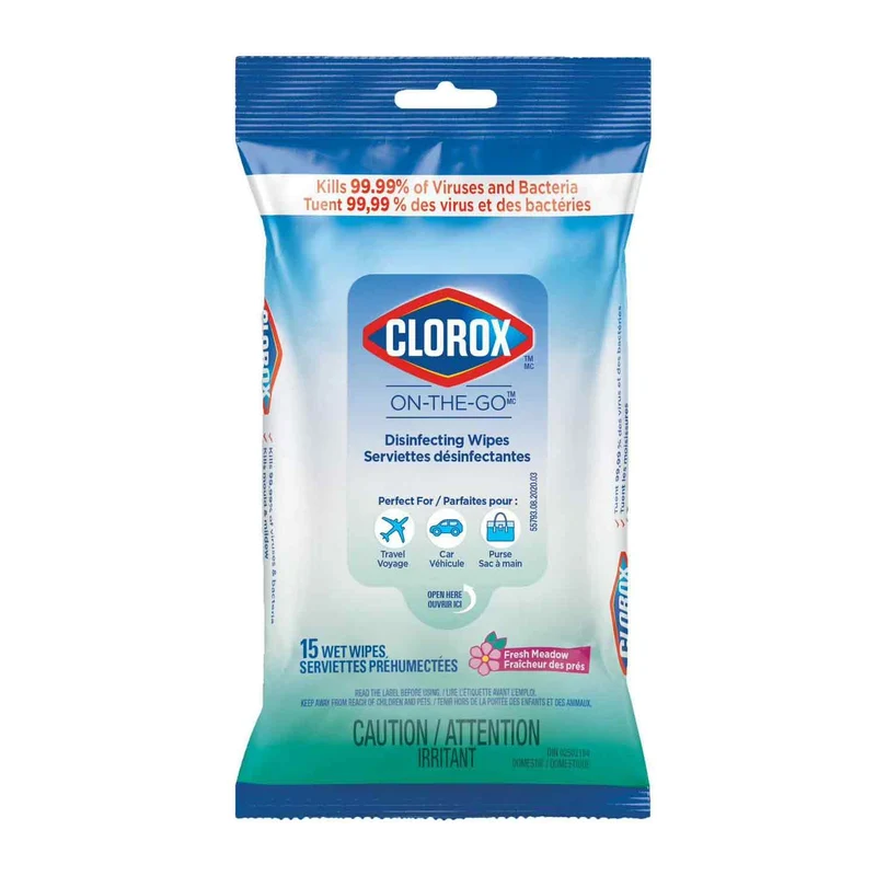 Clorox Disinfecting Wipes, 15-Pack