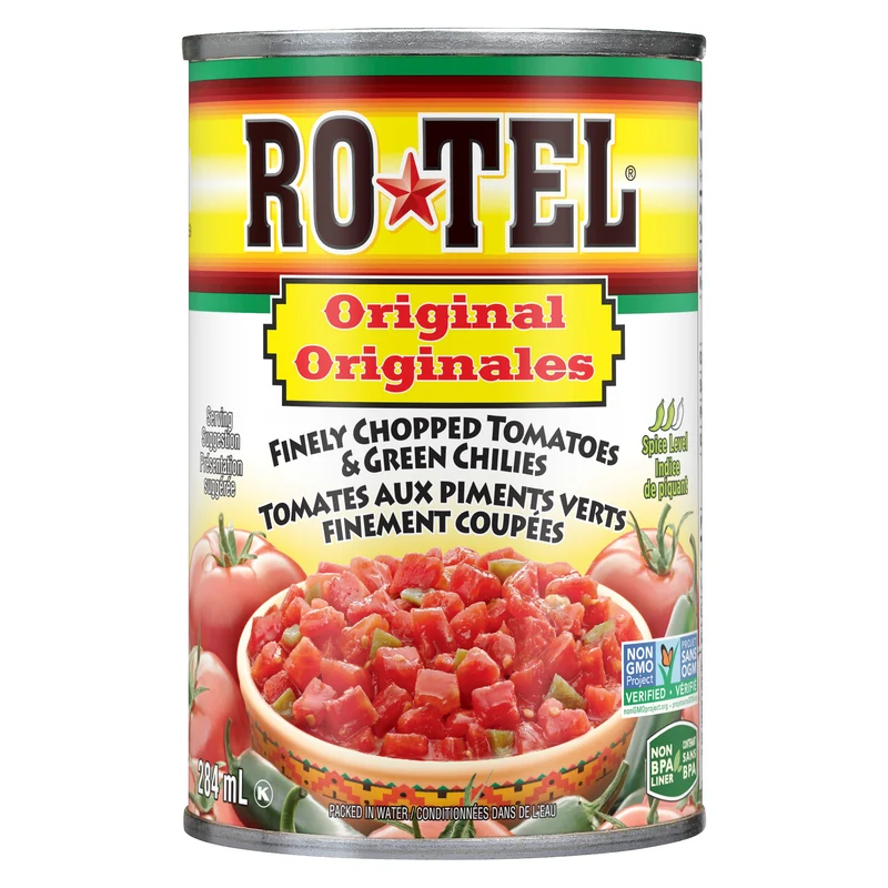 Rotel Chopped Tomatoes & Green Chilies, Original, 284 ml