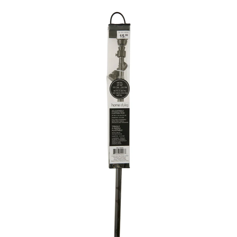 HomeStyles 13/16 Curtain Rod, 48-in to 86-in.