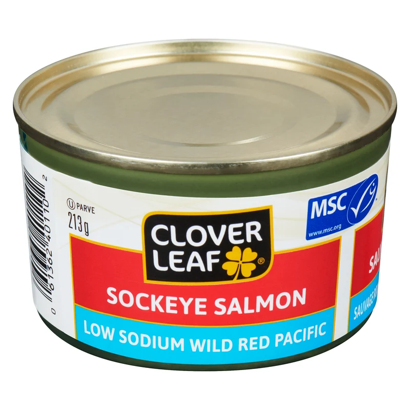 Clover Leaf Sockeye Salmon Low Sodium Wild Red Pacific, 213 g
