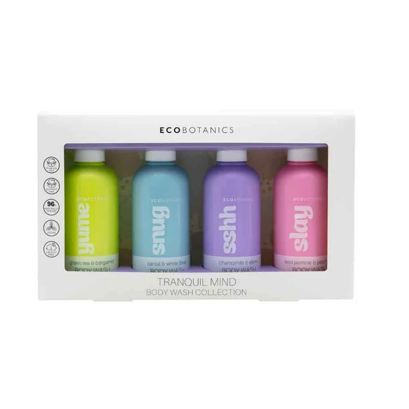 Eco Botanics Body Wash Gift Set, 4-Pack