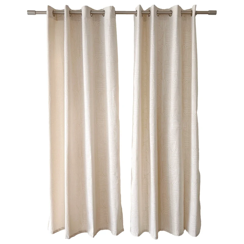 HomeStyles Printed Recycled Cotton Curtain, 54-in x 84-in.