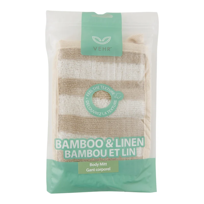 Vehr Bamboo & Linen Body Mitt
