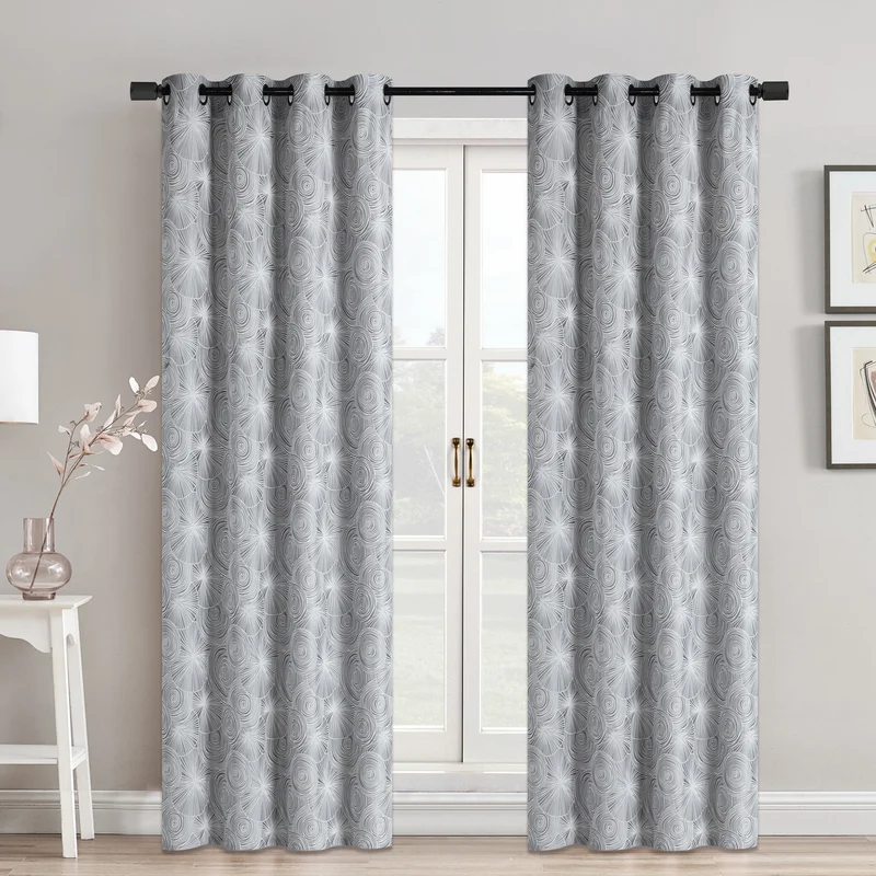 HomeStyles Jacquard Curtain, 52-in x 84-in.