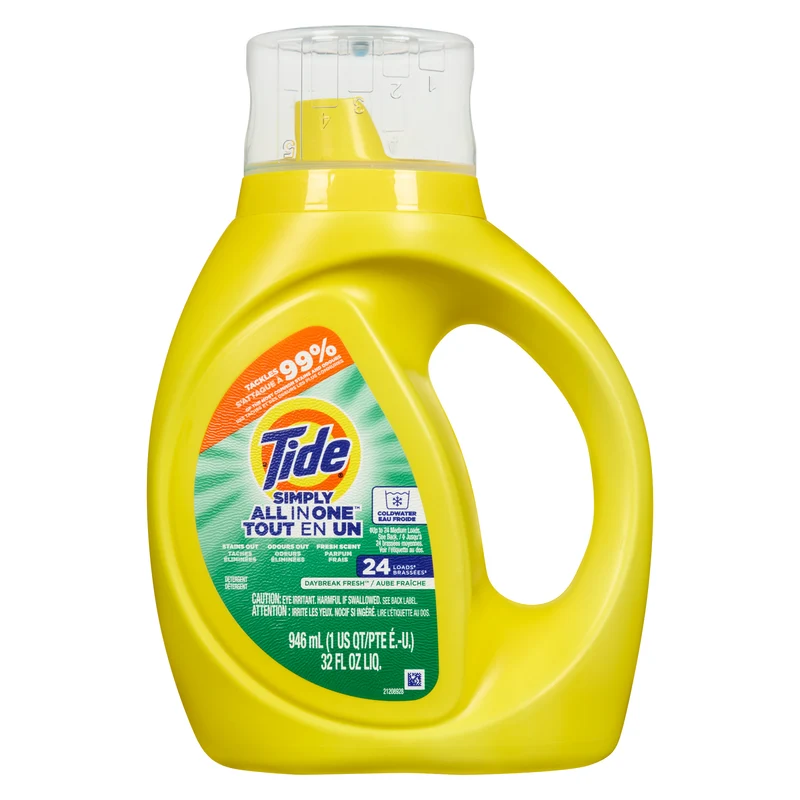 Tide Simple All in One Laundry Detergent, Daybreak Fresh, 946 ml